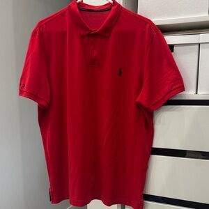 Ralph Lauren RLX Red Polo Performance Shirt